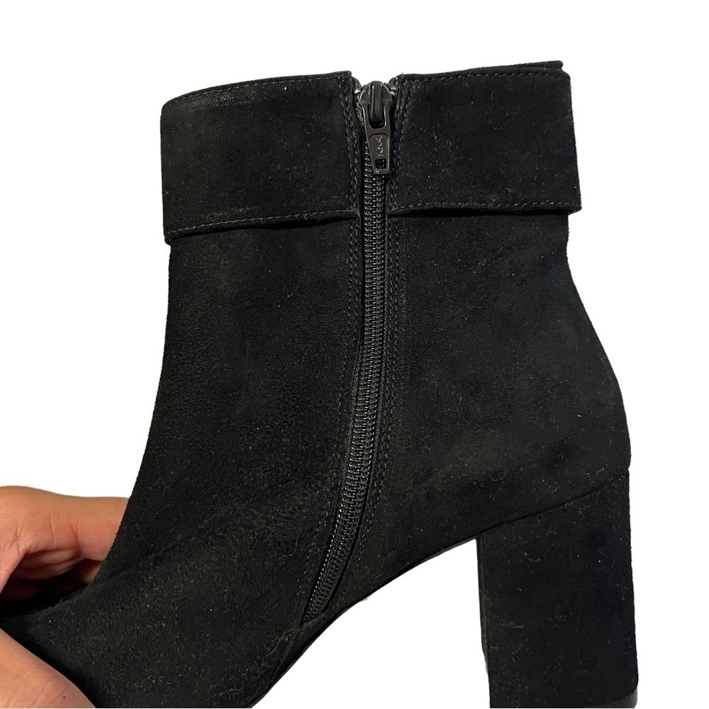 FORMENTINI Made in Italy Black Suede Leather Ankle Boots, Size 38 (US 7) - Picture 8 of 16